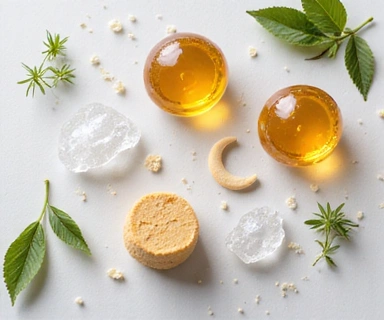 Advanced Skincare Serum ingredients display