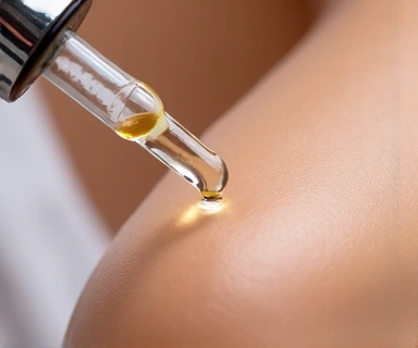 Advanced Skincare Serum texture on skin